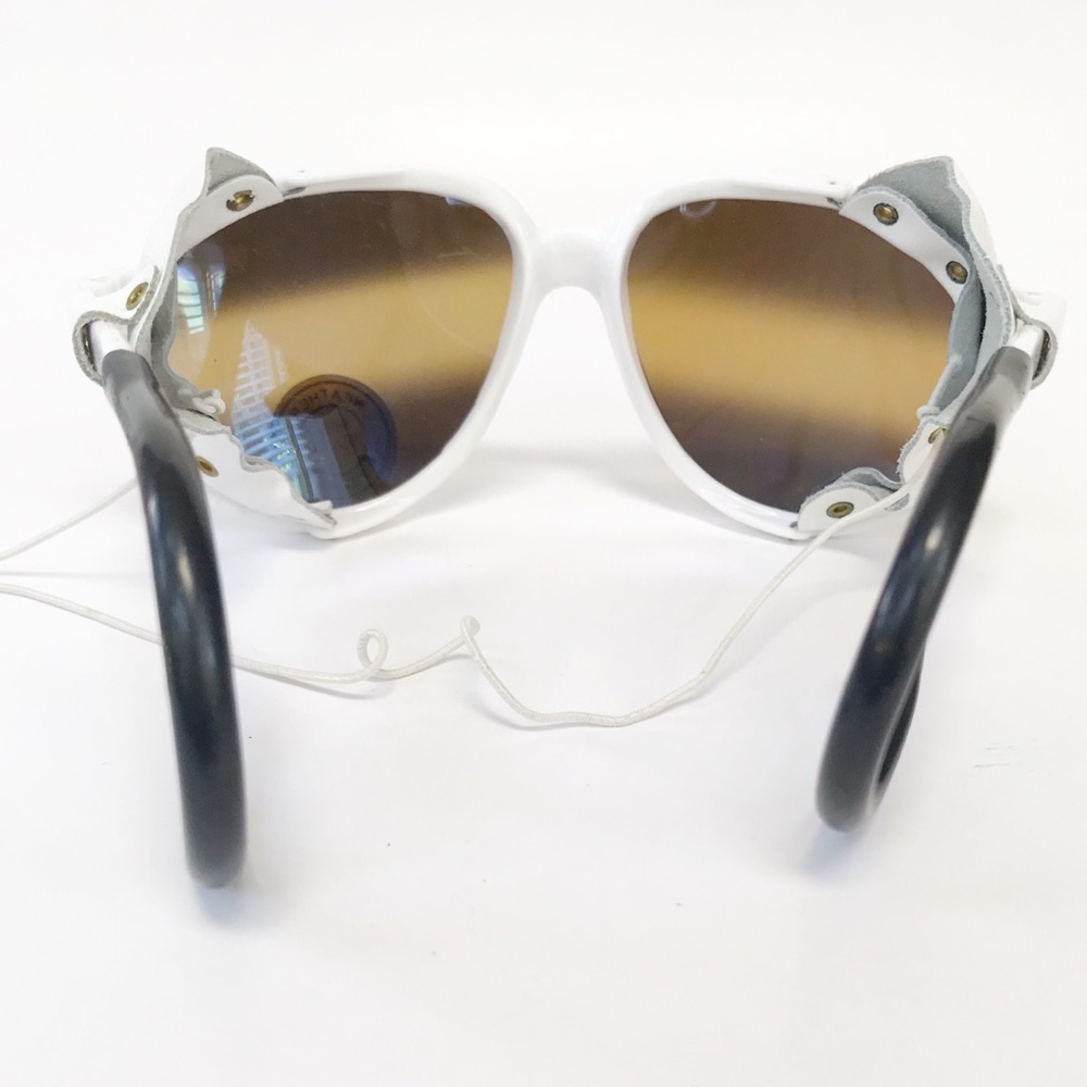 APOLLO All Weather Sunglasses w/Leather Shields Wh - Picture 4 of 11